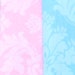 Pastel 9 Feet Party Banner, Bunting, Pennant Flags, Wedding Decor, Pink and Blue Damask, Photo Prop, Baby Girl Nursery
