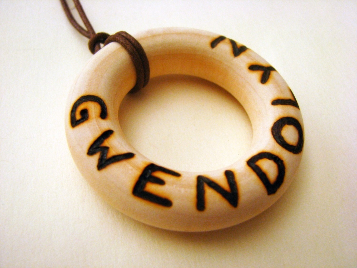 Personalized Wooden New Mother Grabbing and Nursing Necklace - ALL natural - NO chemicals
