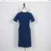 25% OFF SALE Vintage 1960's Dark Blue MOD Shift Dress M/L