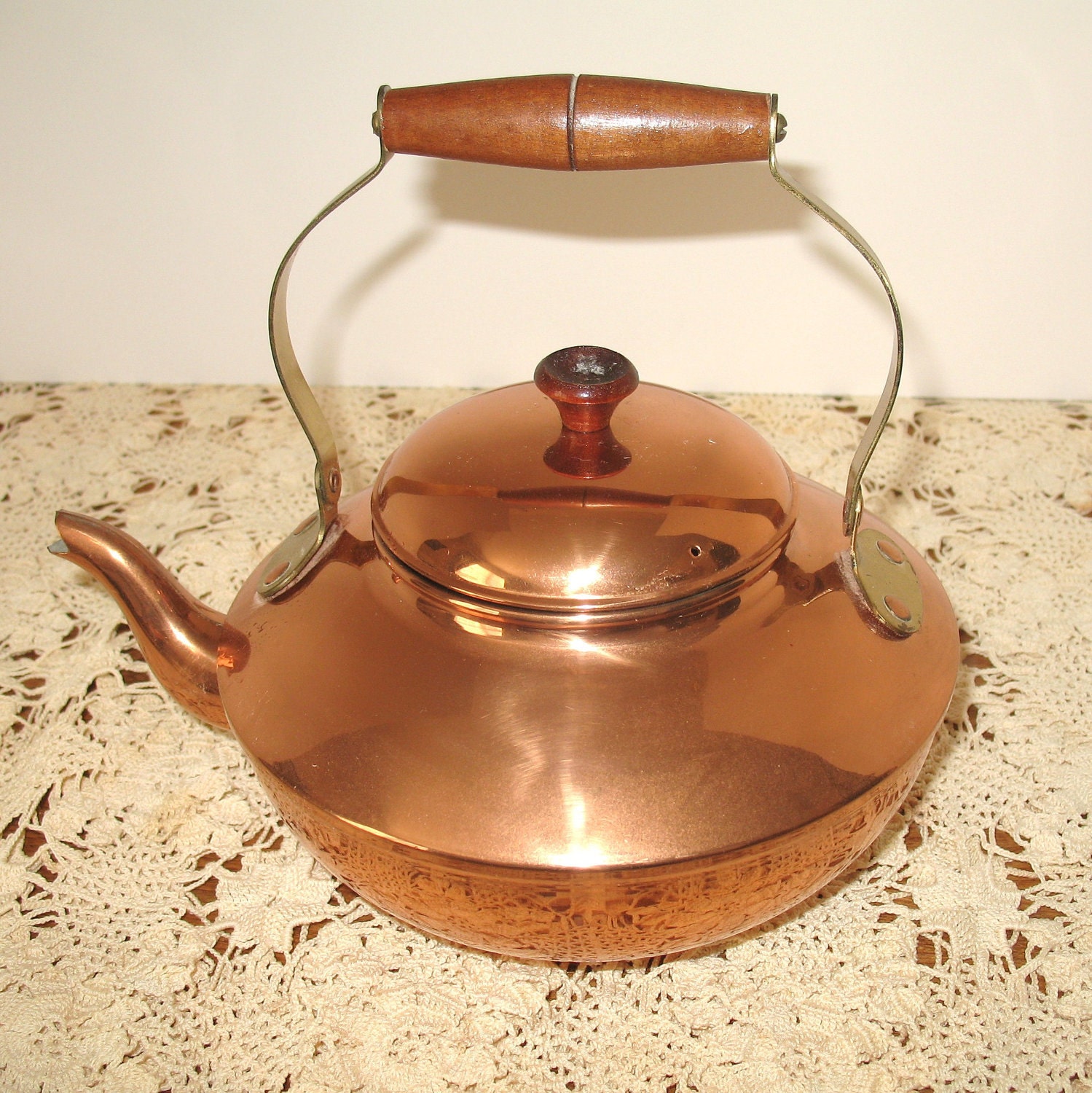 Old Dutch Copper Tea Kettle by on Etsy