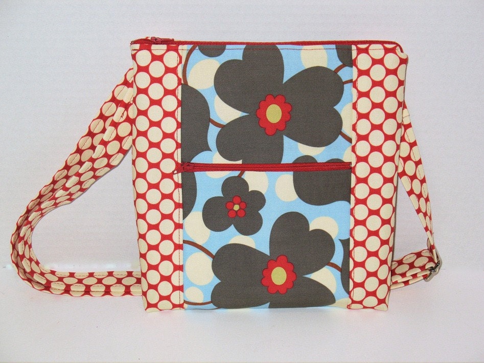Medium Brittany Bag - Amy Butler Lotus Fabric