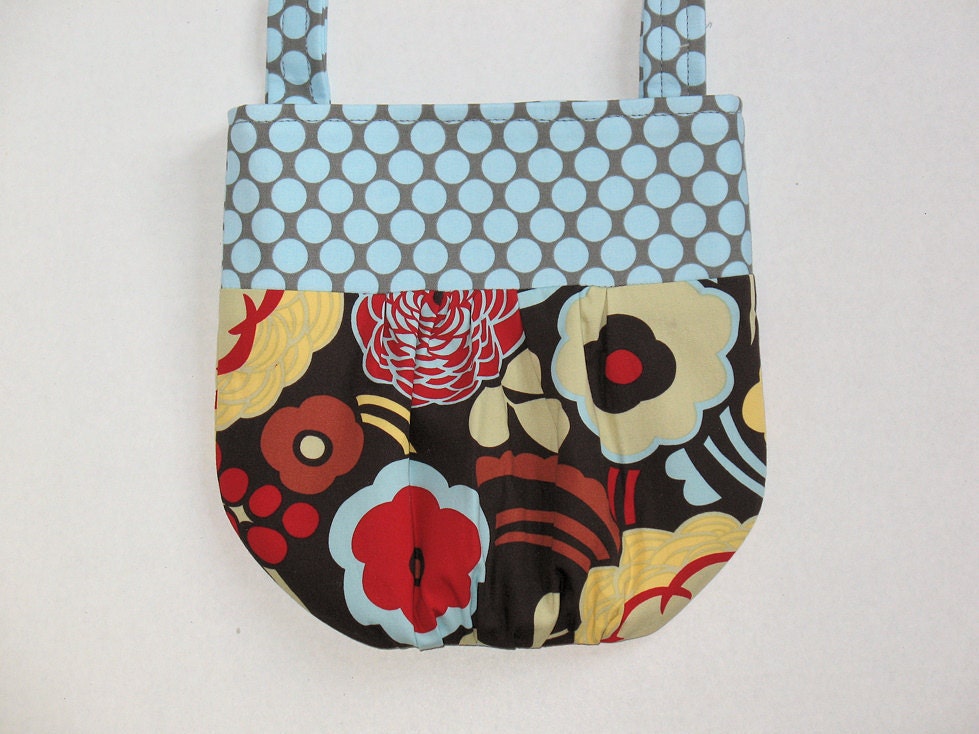 Small Corrie Hip Bag - Alexander Henry Mocca & Amy Butler Lotus