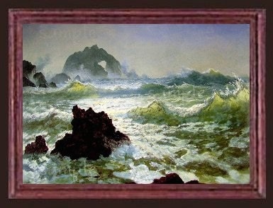 The Raging Sea Miniature Dollhouse Ocean Art Picture 6545