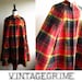 maddy - 60s plaid zip up cape M L