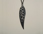 SALE 30% OFF feather bubbles necklace