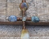Stone Cross Pendant