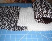 Chocolate and Vanilla Scarf  hand knitted sale
