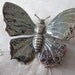 Vintage Large Silver Tone Butterfly Brooch