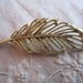 Vintage Silver Tone Gerry's Feather Brooch