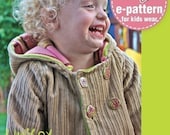 Unisex warm hoodie jacket PDF patterns ((12 months upto age 6))