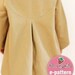 Stylish kids double breasted coat ( Age 1 to 6 ) PDF patterns
