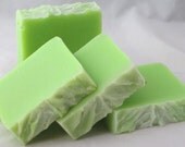 Absinthe Soap Scented Handmade Bar Soap in Bright Neon Green