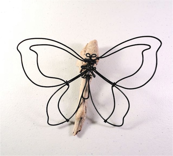 Butterfly Wire Sculpture by WiredbyBud on Etsy