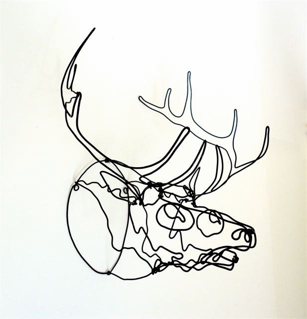 Elk Wire Sculpture