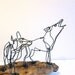 Wolf Wire Sculpture