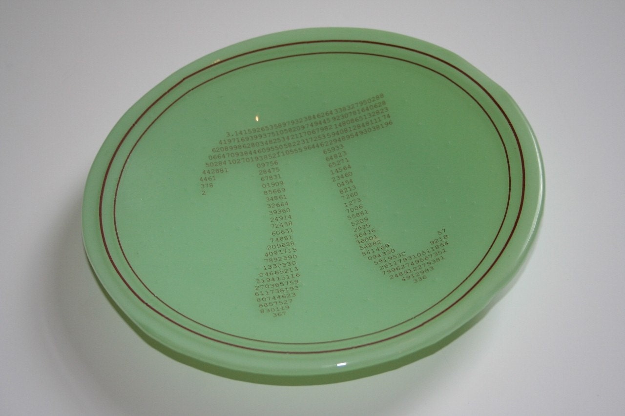 Geeky Pi Bowl DESIGN TWO - made to order in any colour