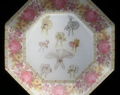 Bonnets French Fashion Decoupage Plate