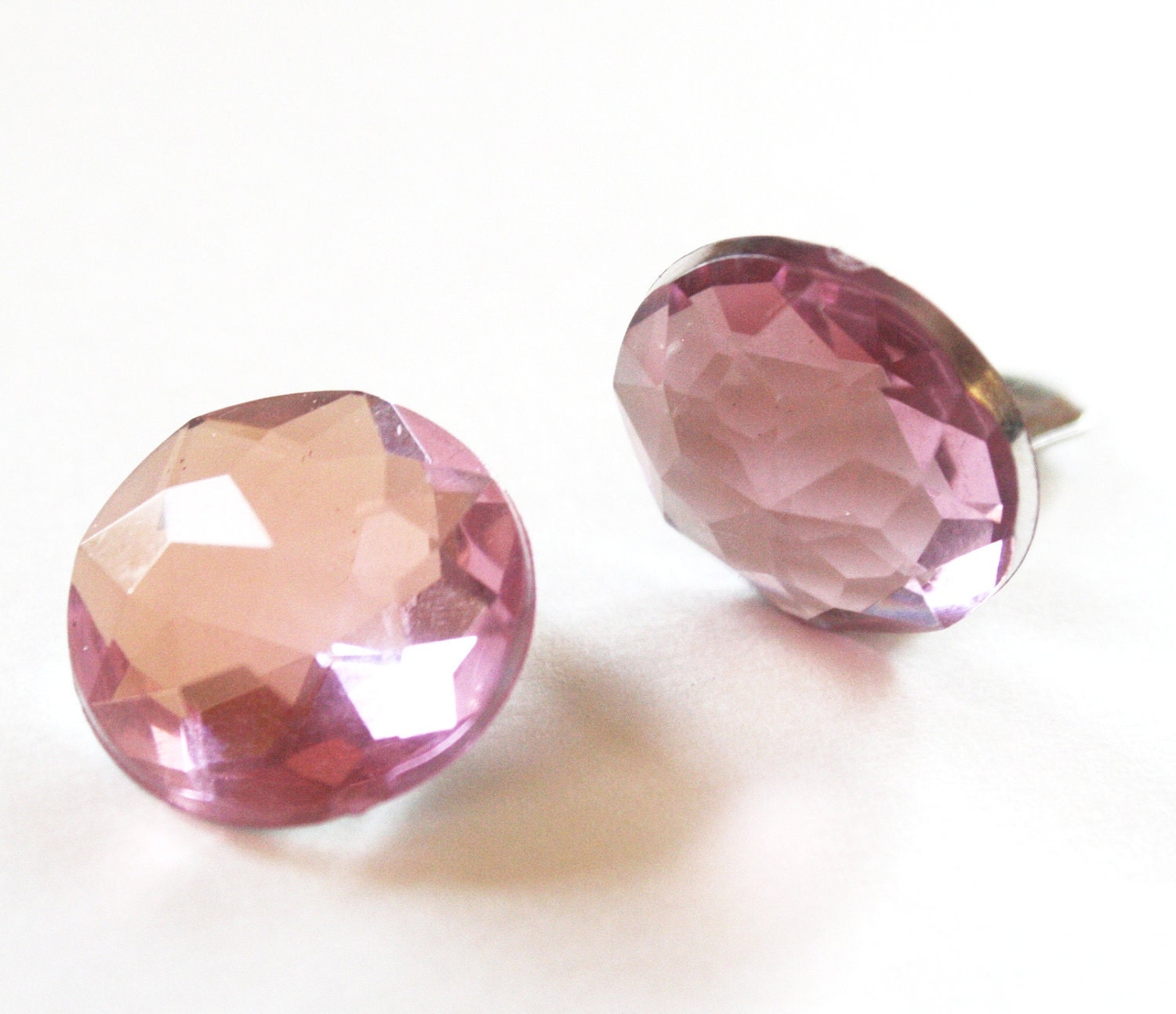 Clip On Earrings for Little Girls Dress Up - Rose Pink