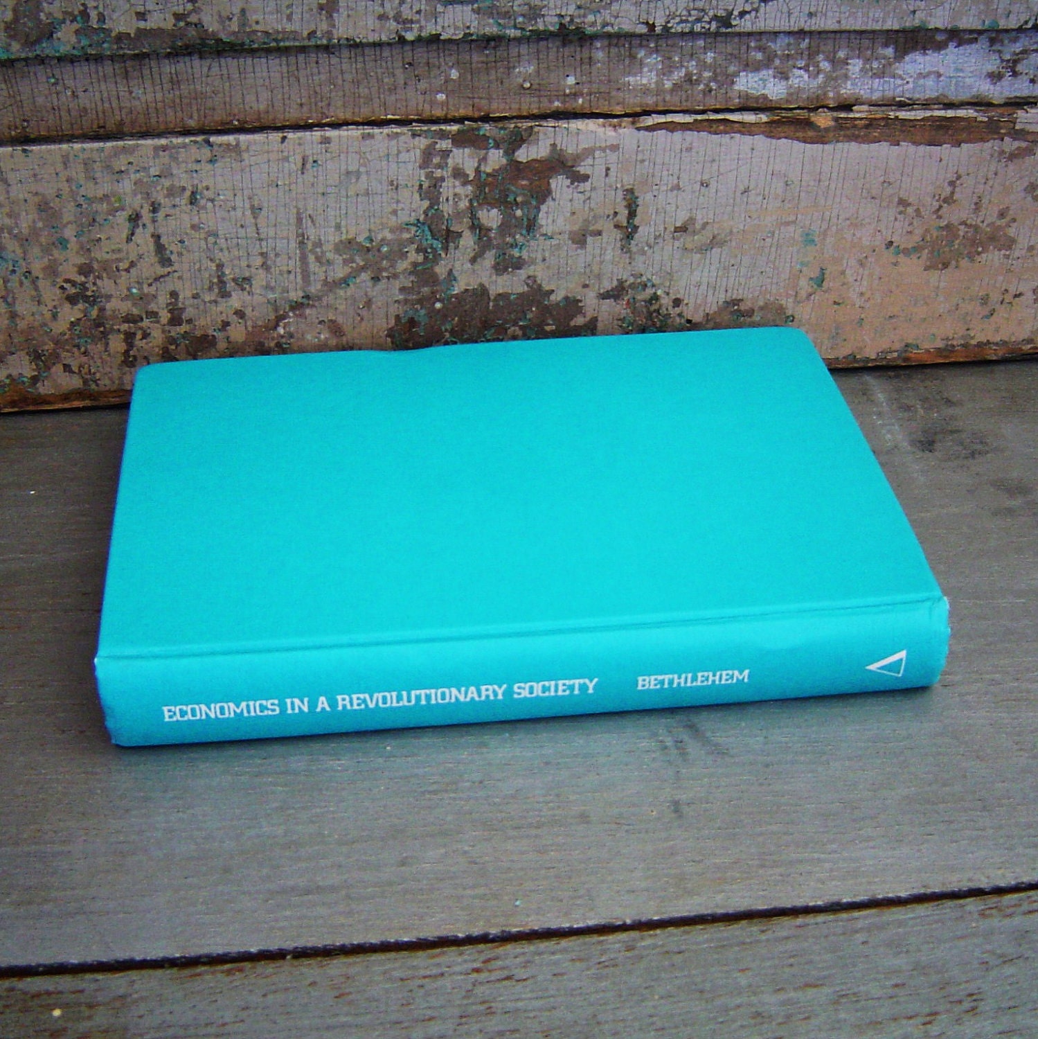 Bright Turquoise Vintage Book Economics