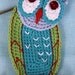 SCREECH OWL- Crochet Pattern (Applique)