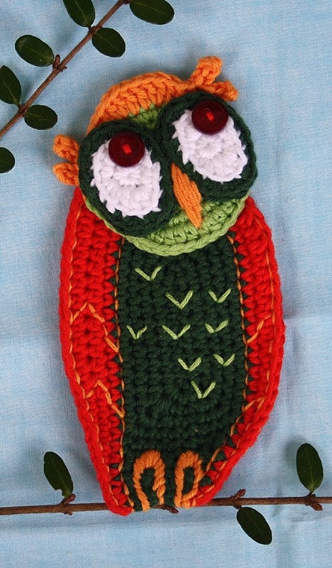 SCREECH OWL- Crochet Pattern (Applique)