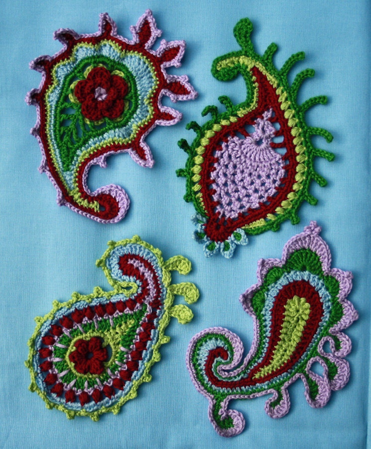 Paisley swirl- crochet pattern