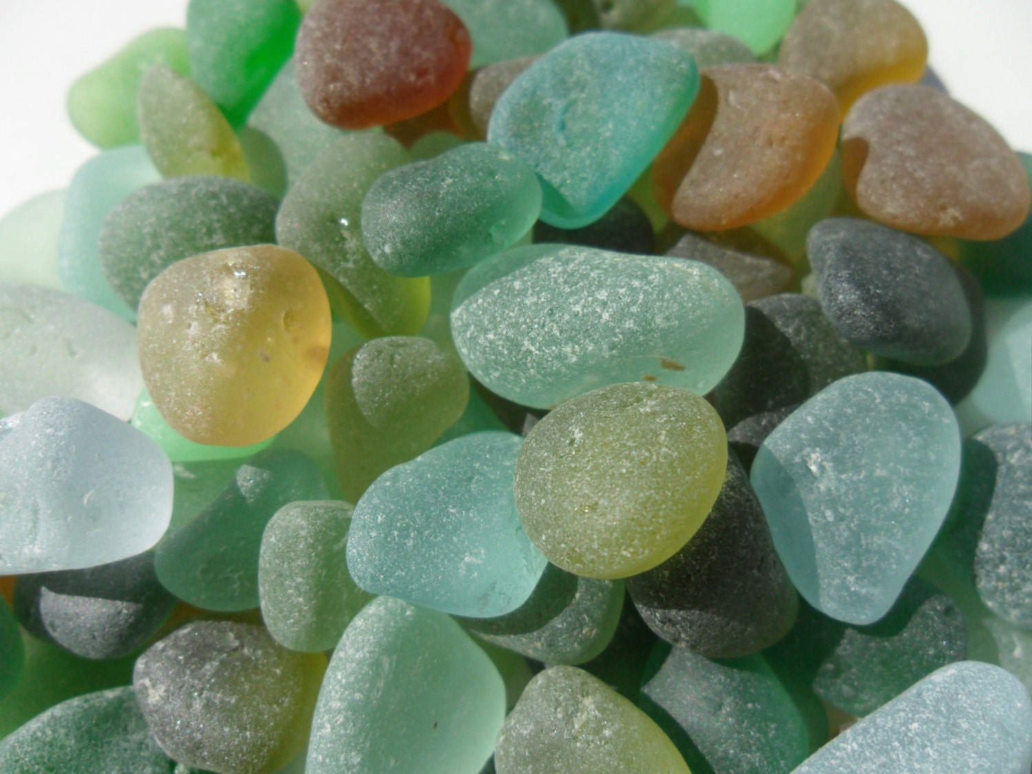 Loose English Sea Glass - Small Stones and Chips - FREE SHIPPING