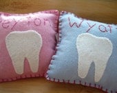 Tooth Fairy Pillow--Personalized--Any Color Felt