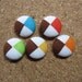 Pushpins - Bold Primary Color Argyle Pendants - Set of 5 - Fabric Cover Button Pushpin Thumbtacks