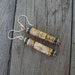 Picture jasper earrings in sterling silver