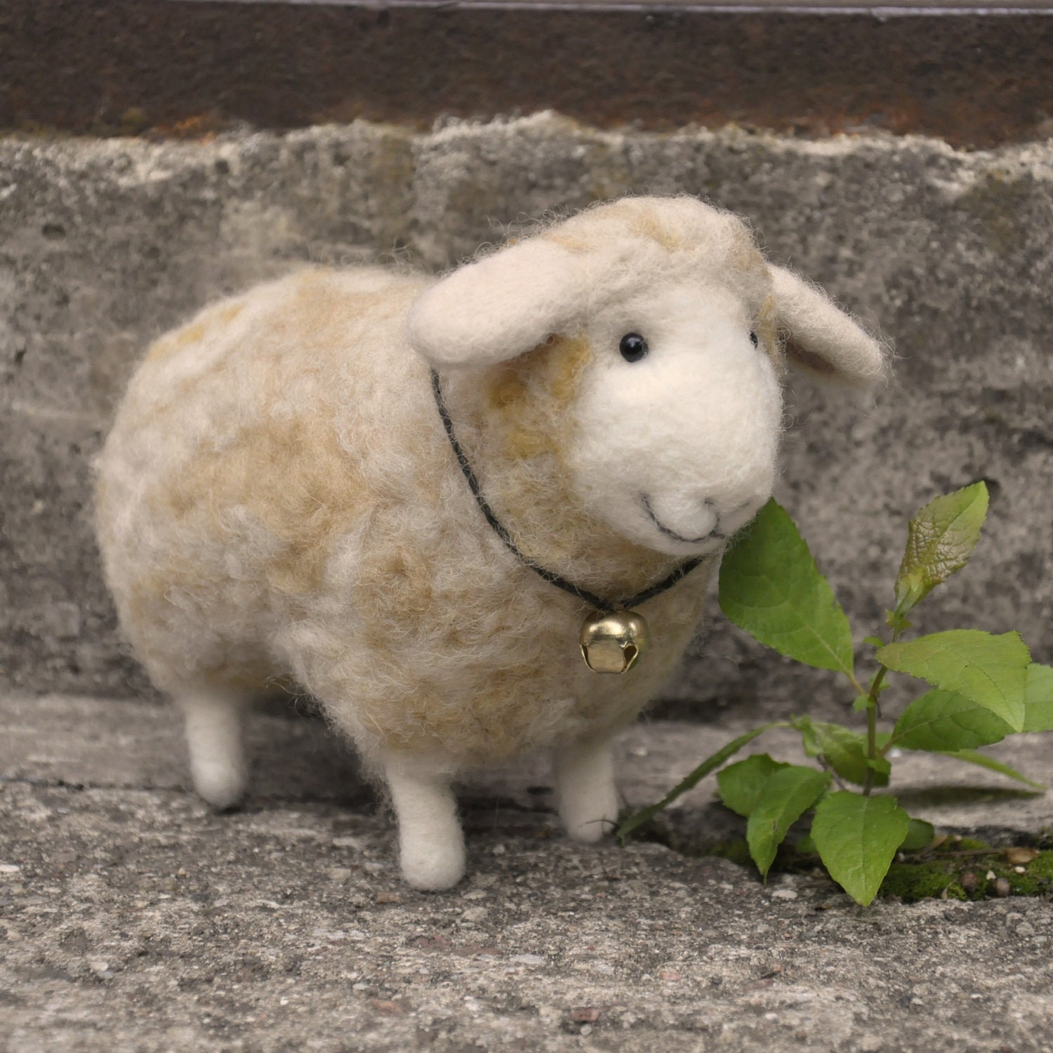 Handmade felted needlefelted wool lamb sheep