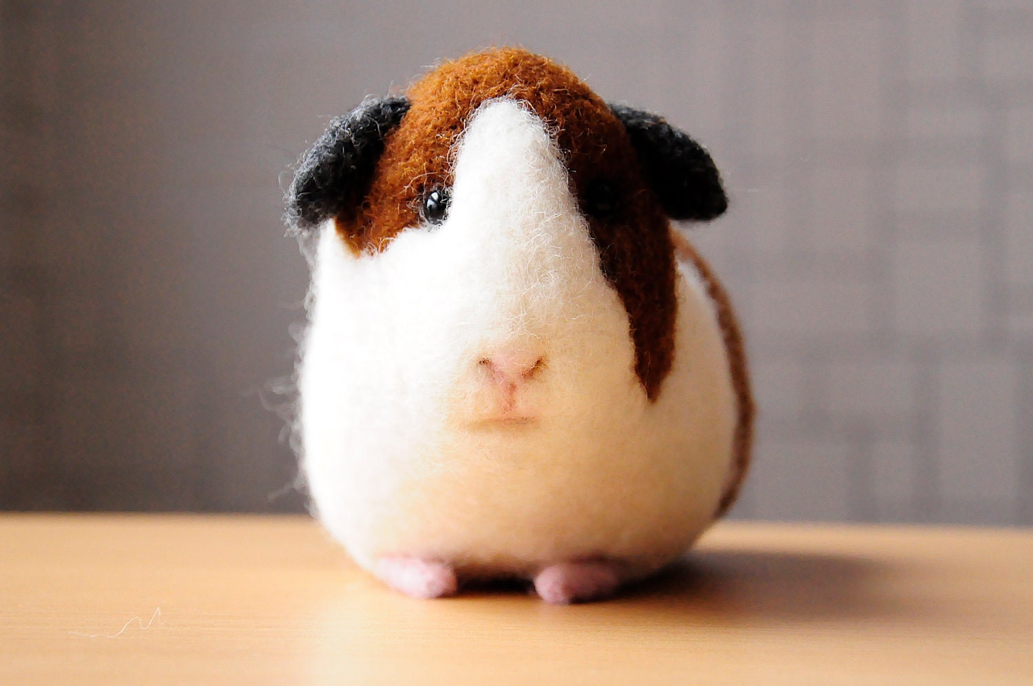 Guinea pig toy - handmade wool Cavy- home decore
