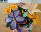 3D Crochet Flower with Stamens