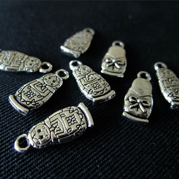 Destash (10) Small Babushka Charms