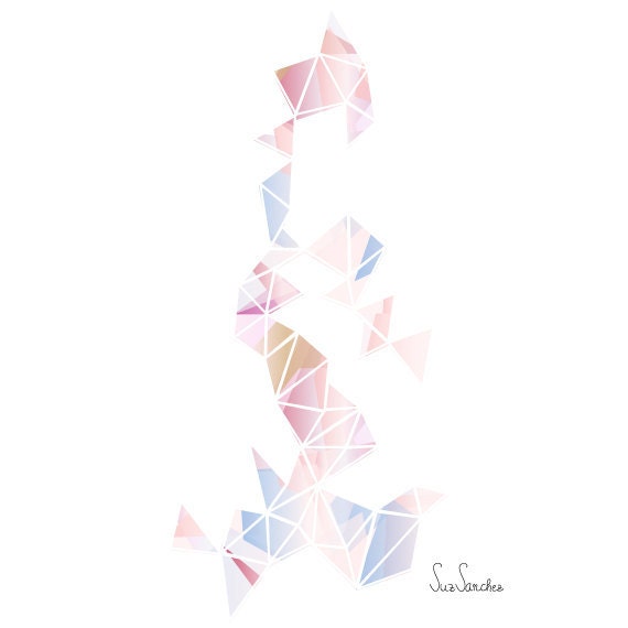 Triangle compo Fig.2 - A4 art print