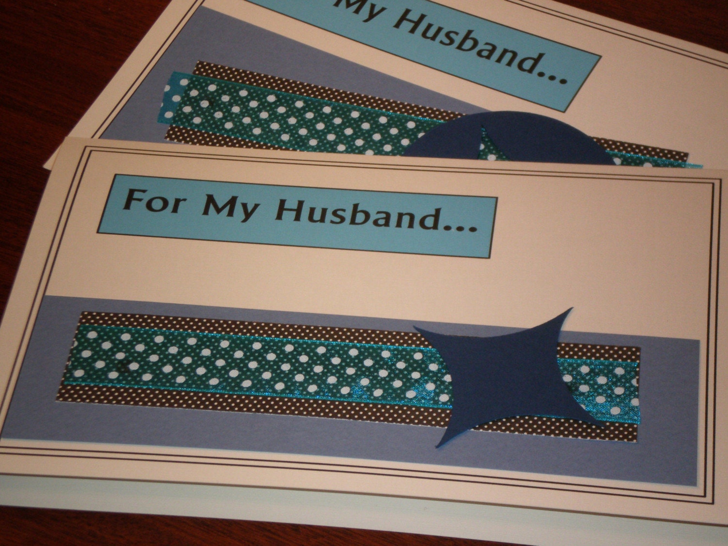 Blue Star Handmade Father's Day Card