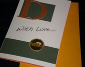 D is for Dad With Love Birthday or Father's Day Card