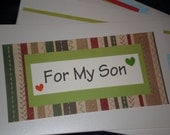 Patchwork Father's Day  Card For My Son
