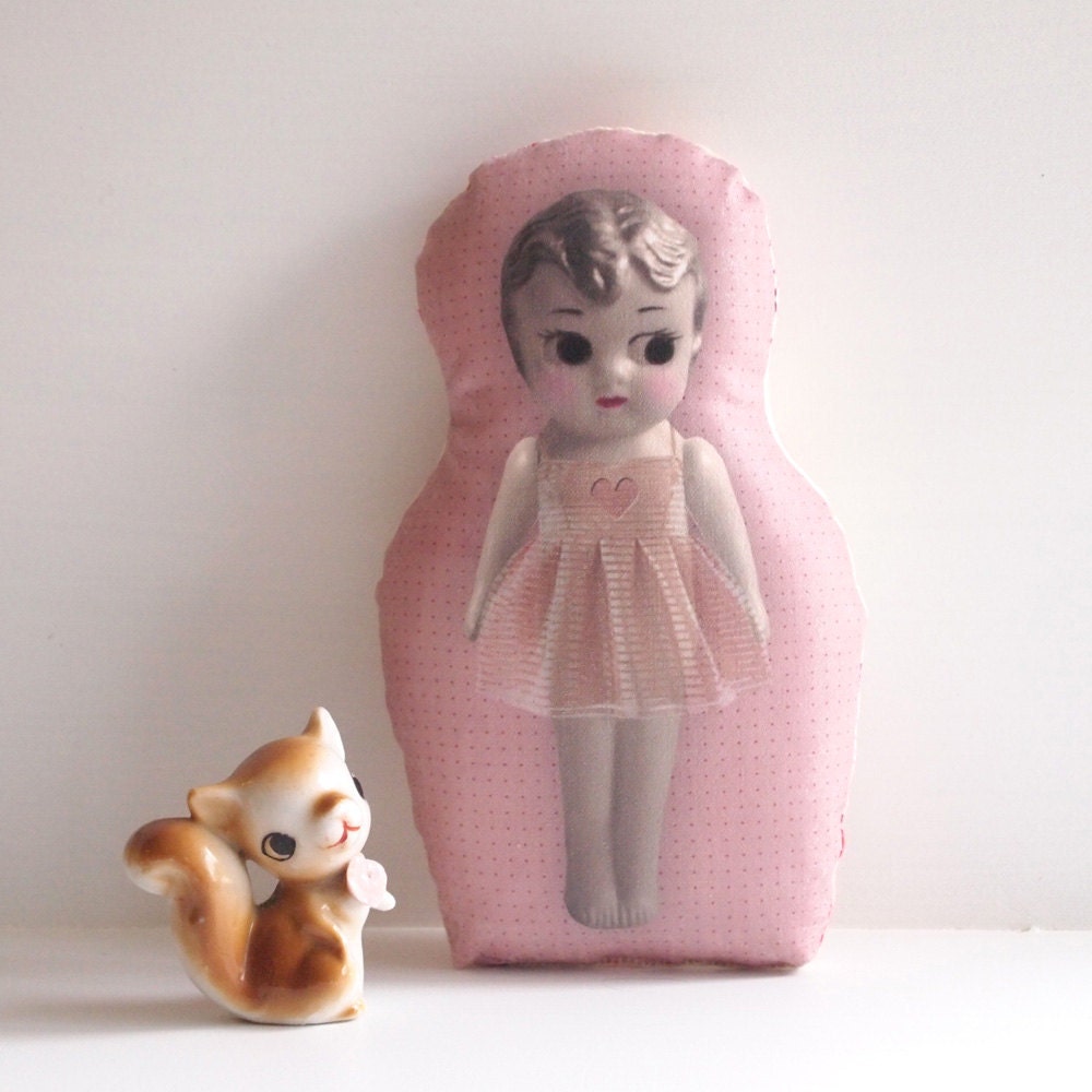 Cushion Doll Mini Pink Kewpie