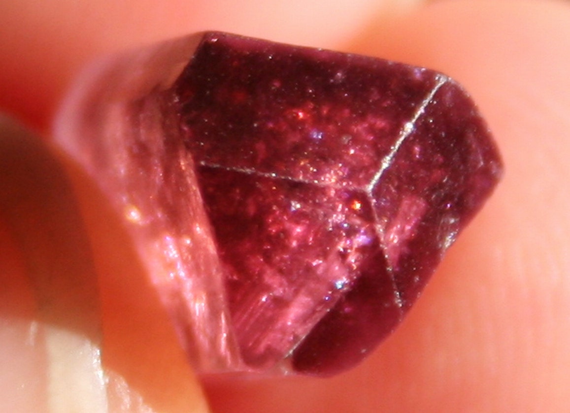 Red Russian Pink Rubelite Tourmaline Crystal from Malkan Collectable Gemstone with RARE Trigonal Termination