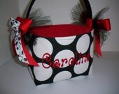 Halloween Trick or Treat Fabric Basket / Bucket / Bag / Tote