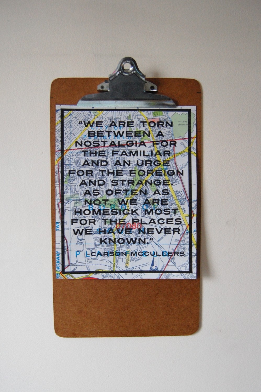 We are torn between a nostalgia for the familiar and an urge for the foreign and strange. - Carson McCullers