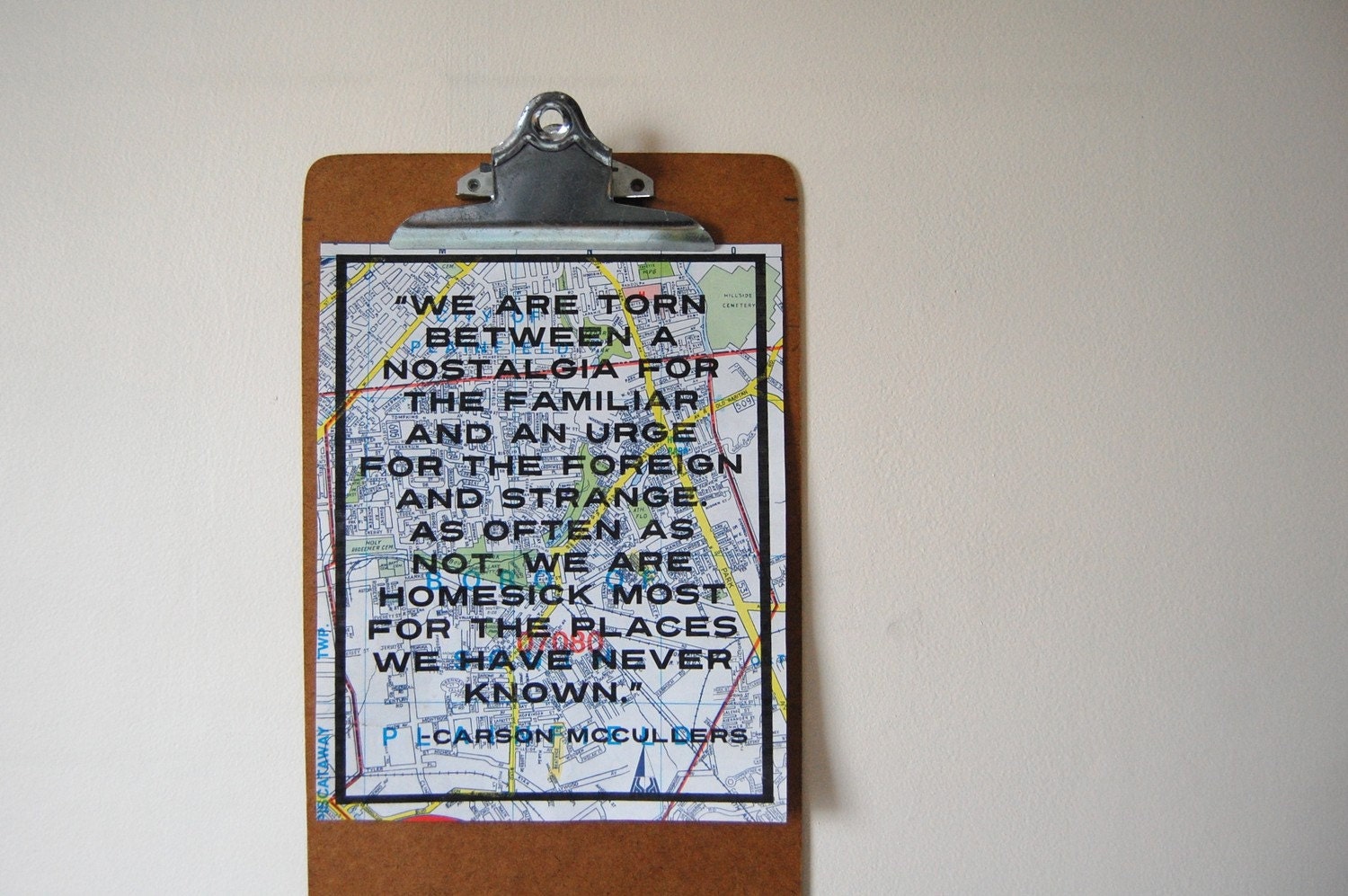 We are torn between a nostalgia for the familiar and an urge for the foreign and strange. - Carson McCullers