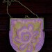 One More For The Road..Vintage 1930's Crewel Work Beaded Rose Purse