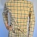 On reserve please do not purchase...Mod Molly... Vintage 60's Ivory Plaid Wiggle Dress