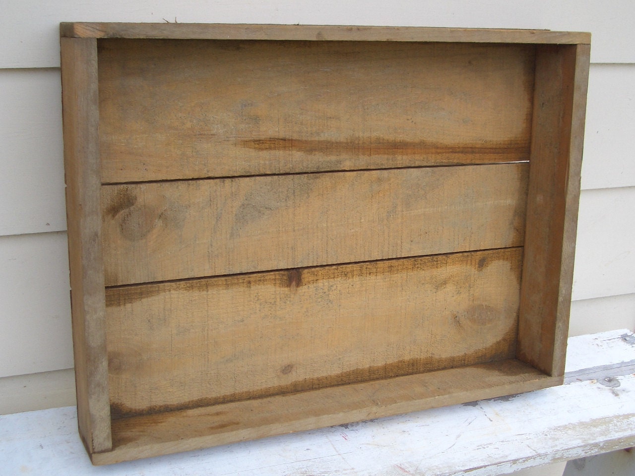 Garden Wood Box Tray Vintage Antique