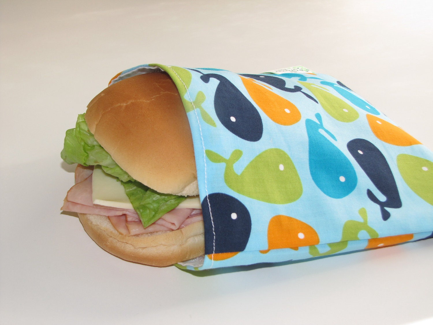 Reusable Sandwich Bag - Whales