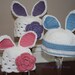 Hoppy Easter Bunny Crochet Beanie for Boy or Girl - Newborn to 4T Sizes