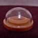 Miniature Glass Button Dome with Base