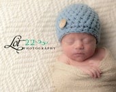 Baby Hats Baby Boy Hats Crochet Baby Hats Button Newborn Baby Boy Hats Newborn Photography Props Baby Hats Photo Props Boys Periwinkle Blue